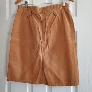 Brown corduroy skirt